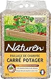 NATUREN NATCHA3 Mulch, quadratisch, natürlich, 30 l – 1,5 m² – Format geeignet für Gemüsebeete – 3 kg – reduziert Bewässerung, begrenzt die Verdunstung und schützt die Pflanzen – bereichert den Boden