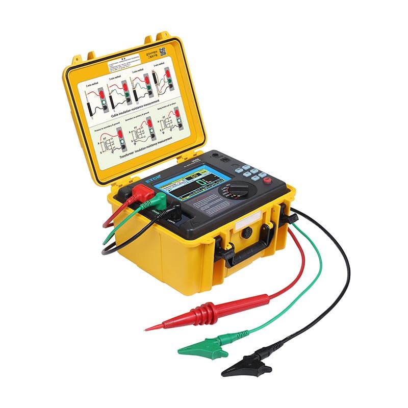 5KV High Voltage Insulation Resistance Tester Rated Voltage 250v-5Kv 0.5MΩ-2TΩ Voltage Range AC/DC 0-1000V ET3500