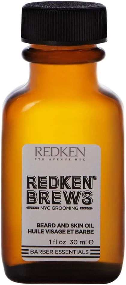 Redken Brews Beard & Skin Oil For Men, Grooming Oil, 1 Fl Oz