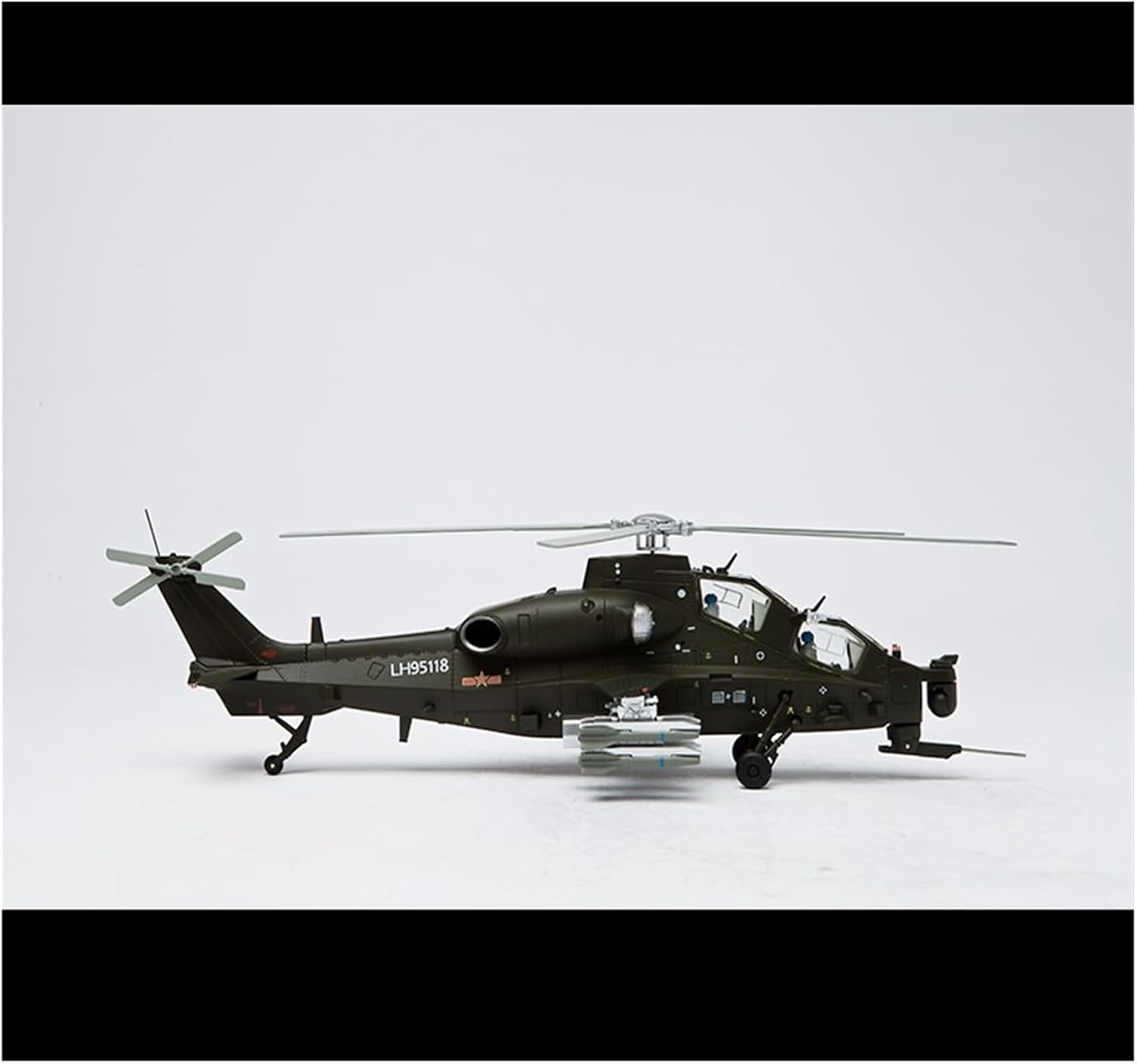 1:48 for Zhi-10 Military Helicopter Realistic Miniature Design Alloy Fighter Metal Plane Souvenir Metal Airplane