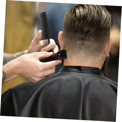 jojofuny Capa para teñir cabello 2 piezas negra impermeable para salón de peluquería miniatura 5