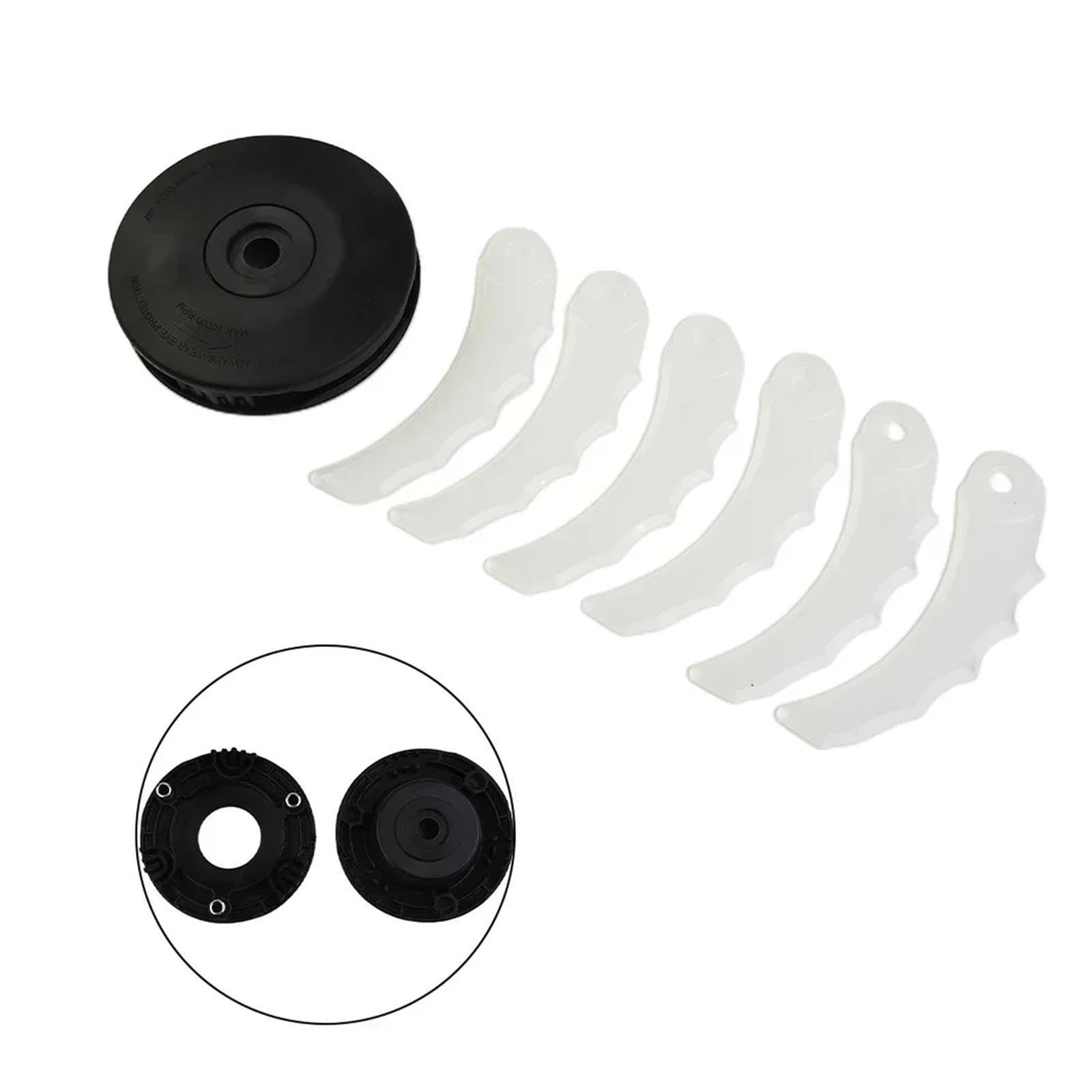 Lawn Mower Blade,Compatible For Makita,Blade Head Plastic 198383-1 Grass Trimmer DUR184L DUR190L DUR190U DUR191U DUR364L UR101C UR201C Trimmer Accessories