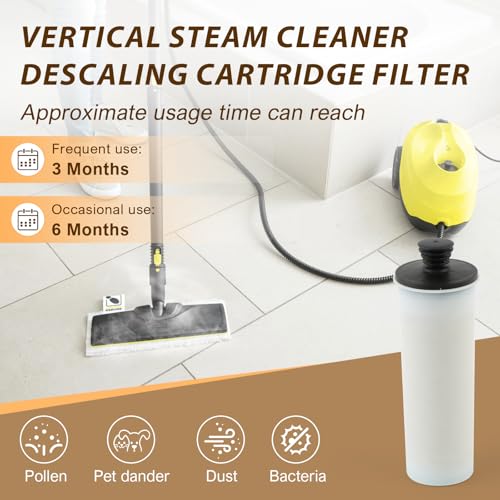 Miniatura 5 de Juego De 2 Filtros Cartuchos Descalcificadores Para Karcher Sc3, Kit De Accesorios Parciales Para Limpiador A Vapor Blanco