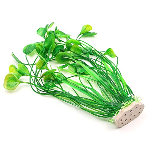 Hsthe Sea 2 PCS Large Aquarium Aquatic Plants Decoration 15.74 inch Plastic Artificial Water Plants Ornaments for All Fish and Pets - Image 2