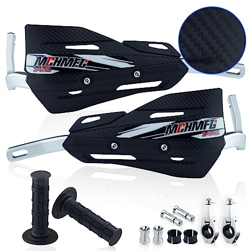 MCHMFG Dirt Bike Handguards with Grips, 7/8" & 1 1/8