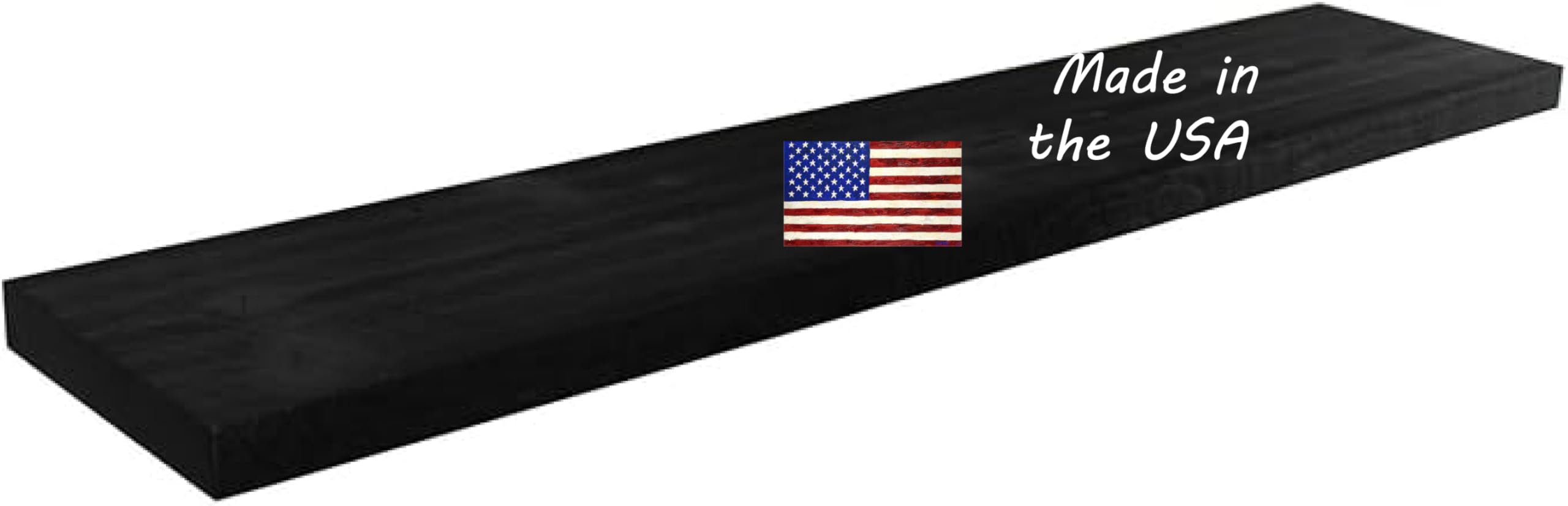 joelsantiques 60 Inch Wooden Floating Shelves for Wall - 60x12x2 in - Made of Natural Wood - Long Heavy Duty Rustic Wall Shelves for Bedroom - Perfect