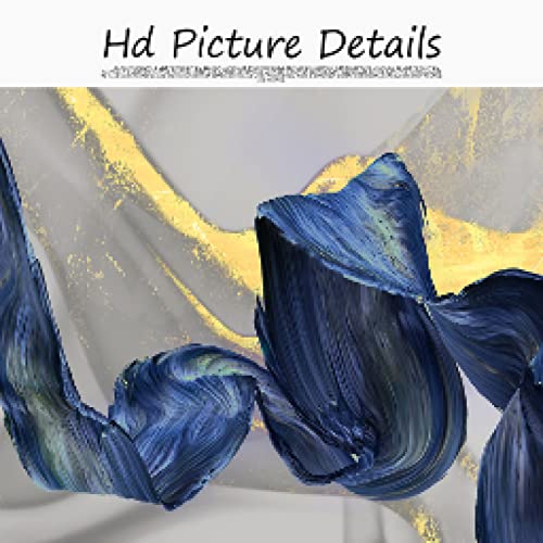 Décoration Intérieure Toile Abstrait Bleu Foncé 60x90