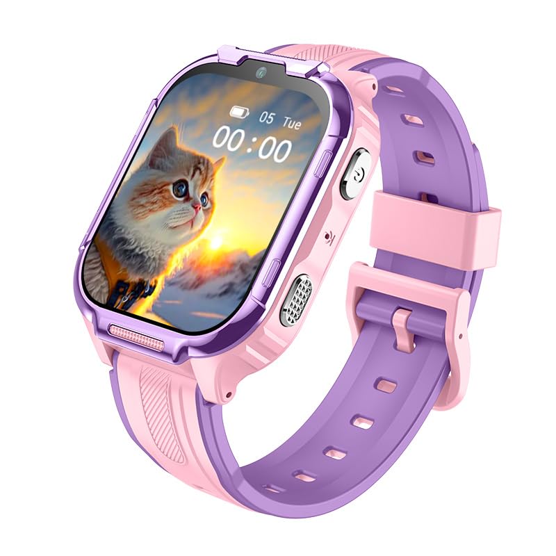 Montre intelligente 4G pour enfants avec GPS et appels vidéo de sécurité