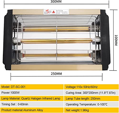 Infrared Paint Curing Lamp 1000W Car Paint Curing Lamp Car Body Shortwave Infrared Lamp Handheld Car Paint Lamp Halogen Heater Light Infrared Paint Lamp Car Bodywork Repair Paint Dryer #TOP4