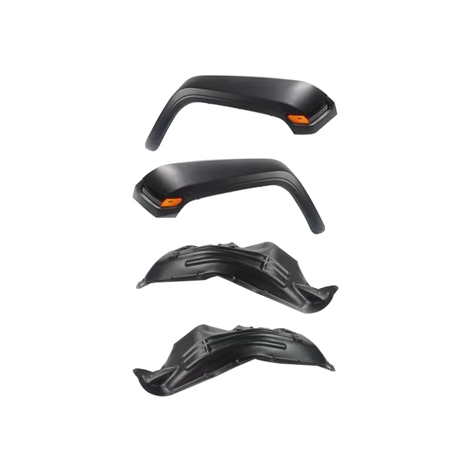 Ceja Neumático Para Jeep Para Wrangler JK 2007-2017 J374 ABS Guardabarros Delantero Diseño JL A Guardabarros De Rueda JK Con Luz 2/4 Puertas Arco Rueda Guardabarros