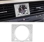 CARFIB Car Interior Bling Accessories for Lexus RX 350 450h Hybrid Clock 2020 2019 Decal Sticker Cover Parts Decoration Men Women Zinc Alloy Crystal Silver