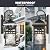 NAXTTII Outdoor Light Fixtures Black Aluminum Outside Wall Lantern with Water Ripple Glass Waterproof Wall Sconce Porch Lights for Patio Doorway 2-Pack E26 Socket