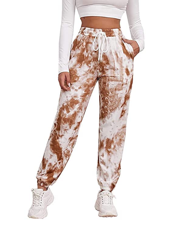 Women's and Girl's Fashion Summer Joggers Tie and Dye Trouser Pants Bottom Pajama (Multicolor)-image-7