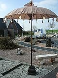ADHW Bali Schirm Sonnenschirm Handarbeit Garten Terrasse XL 180 cm