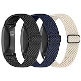Modelos compatibles: correa elástica de nailon compatible con Fitbit Inspire HR/Inspire/Inspire 2.