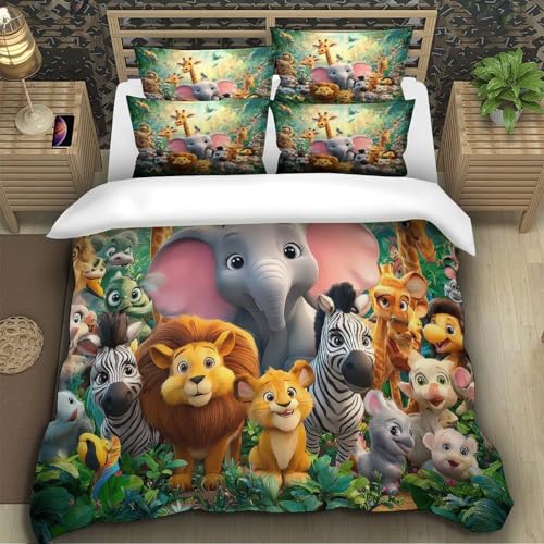 Housse de couette camping style vintage parure douce pour amoureux de nature