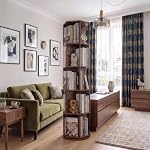 5-Tier Lazy Susan 360° Rotating Bookshelf Burnt Wood - Image 2