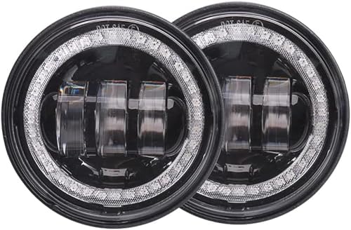Phare de moto antibrouillard LED 4,5 pouces pour Street Glide et Road King Custom