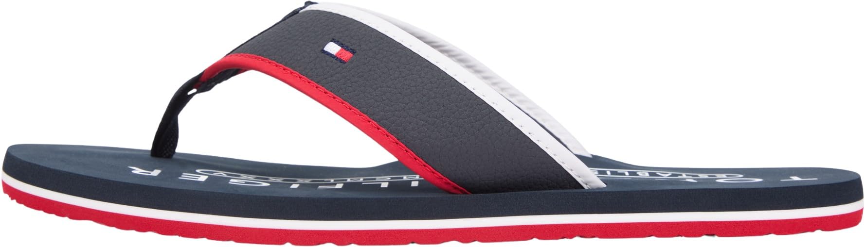 Tommy Hilfiger Herren Zehentrenner – Tumble Beach Sandal, FM0FM05710, Desert Sky Blau, Größe 41 EU