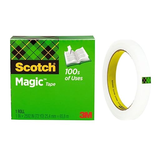 Miniatura 2 de Scotch Cinta mágica 1 rollo ideal para envolver regalos numerosas aplicaciones invisible diseñada para reparar 1 x 2592 pulgadas núcleo de 3
