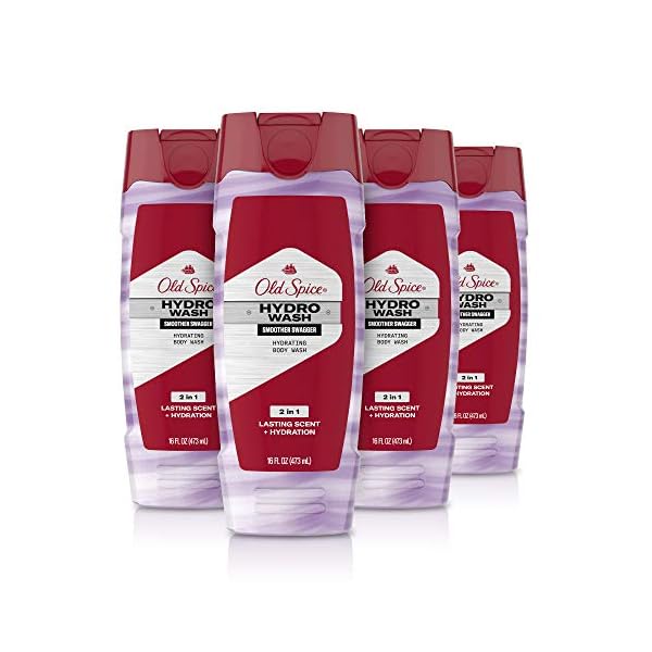Old-Spice-Hydro-Body-Wash-for-Men-Smoother-Swagger-Scent-Hardest-Working-Collection-16-Ounce-Pack-of-4 Old Spice Hydro Body Wash for Men, Smoother Swagger Scent, Hardest Working Collection, 16 Ounce (Pack of 4)