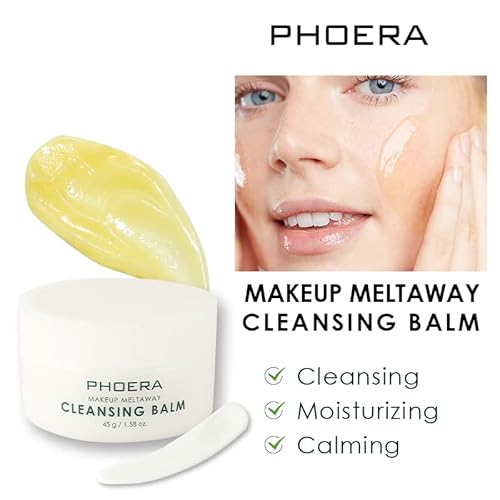 Abrus - Phoera Makeup Remover Cream, Vegan Makeup Remover Balm, Make-Up Cleansing Balm, Face Cleanser, Melting Cleansing Balm, Melt Away Makeup, Facial Cleansing Balm, Cruelty-Free Formula (20 Gram) #TOP4