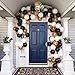 Vivuzono Balloon Garland Kit Black Gold White Assorted Balloons Strip Tape Ribbon Balloon Tying Tool Graduation Birthday Party Supplied