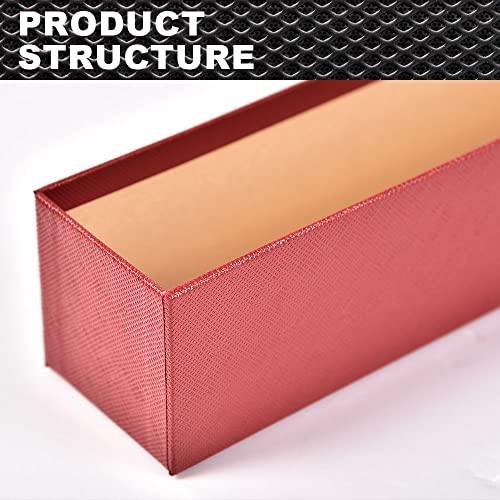 Caja decorativa roja set 10 piezas 9 pulg x 2 pulg miniatura 7
