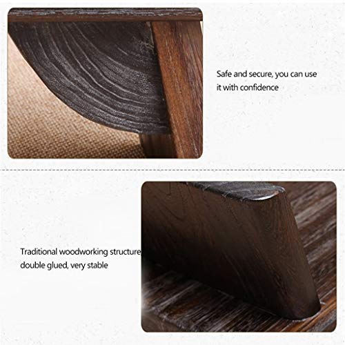 Table basse de style japonais en bois massif, petite table à manger - 8
