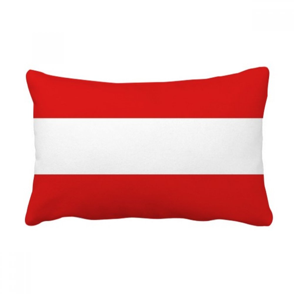 Drapeau Autriche coussin lombaire 16x24 pouces grand oreiller de canapé multicolore