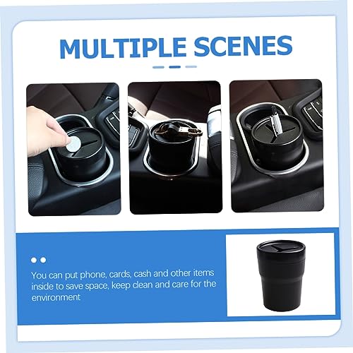 Organizador portavasos para carro negro miniatura 2