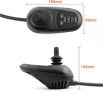 L-faster Dual 24V 250W Motor Left Right Drive Conversion Kit Hand Joystick Controller For 24 Spokes Wheelchair Bike (Max 12kph)