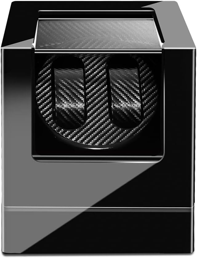 KranichAutomatic Double Watch Winder Box, Luxury Wooden