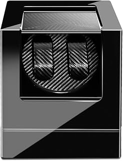Kranich-Automatic Double Watch Winder Box, Luxury Wooden Storage Case for Mechanical Watch