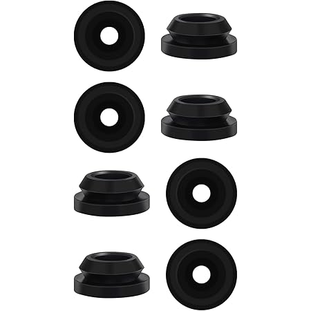 Cousin DIY Occhielli Solidi Per Cucito - 8 Pezzi Da 9 Mm In Nero, Per Bambole, Giocattoli E Abbigliamento