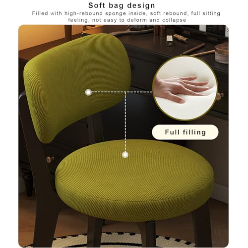 Silla de comedor tapizada moderna versatil para sala de estar 7