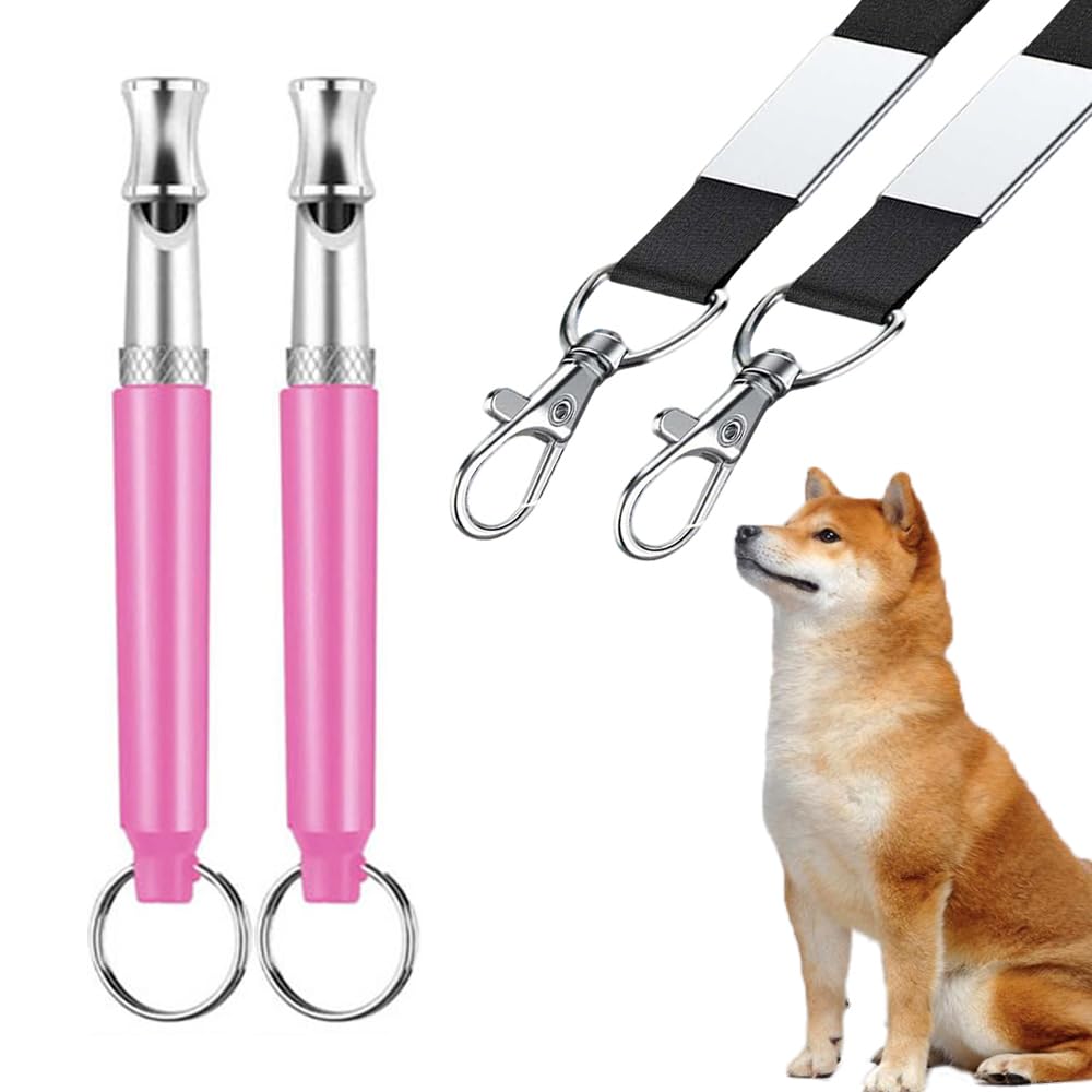 Sifflet professionnel de dressage de chien pour appeler vos chiens, sifflets pour faire venir les chiens à vous, ultrasons réglables et silencieux que seuls les chiens peuvent entendre, sifflet de