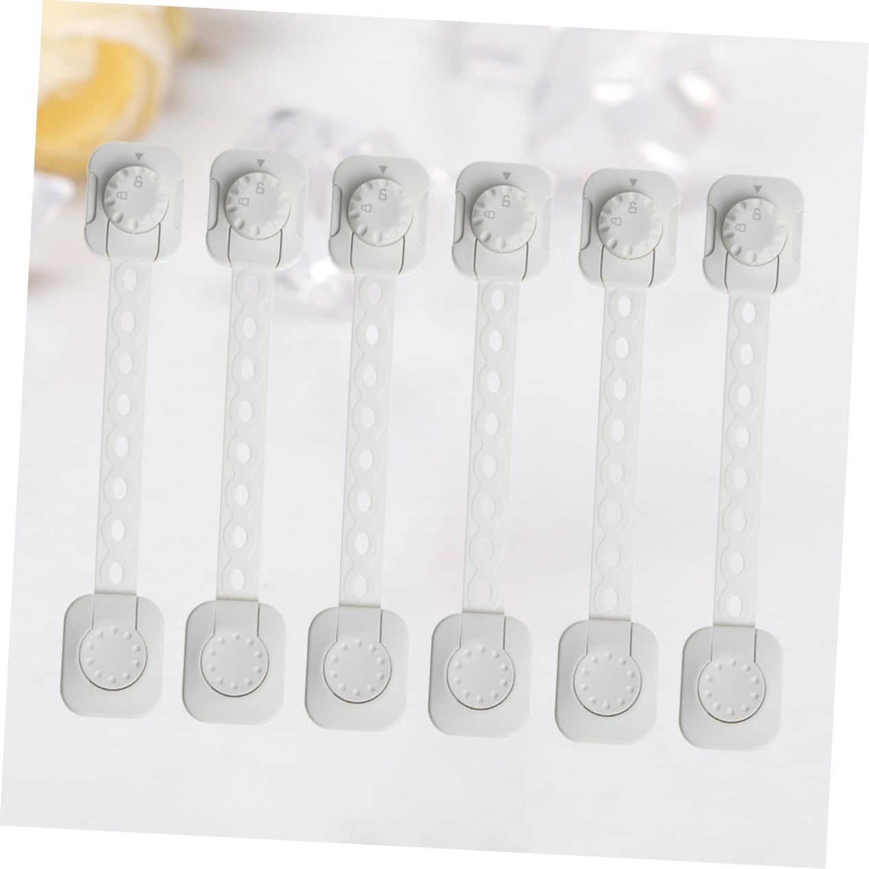KOMBIUDA 12 Pièces serrures de sécurité pour bébé loquets de sécurité pour enfants serrures de sécurité pour enfants verrou placard Verrouillage d'armoire serrures adhésives pour armoires