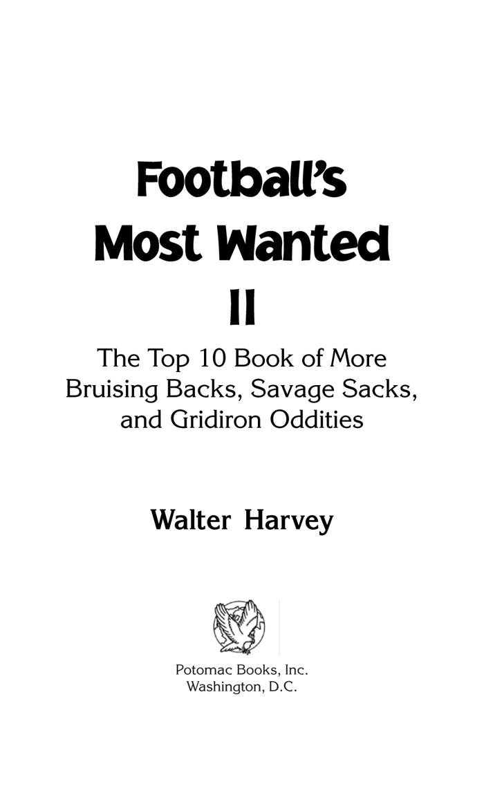 Football's Most Wanted II: The Top 10 Book Of More Bruising