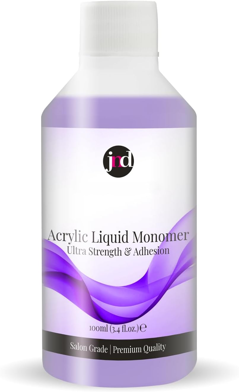 JND Acrylic Liquid Monomer Professional Salon Quality Acrylic Nails Extensions Nail Art (100ml, Purple)