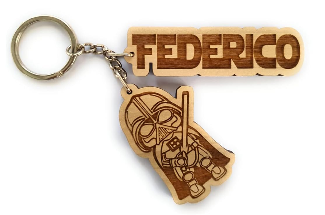 Llavero de madera personalizado compatible con STAR - personaliza con tu nombre - ELIGE TU PERSONAJE FAVORITO wars - stellar Llavero de madera personalizado compatible con STAR - personaliza con tu nombre - ELIGE TU PERSONAJE FAVORITO wars - stellar