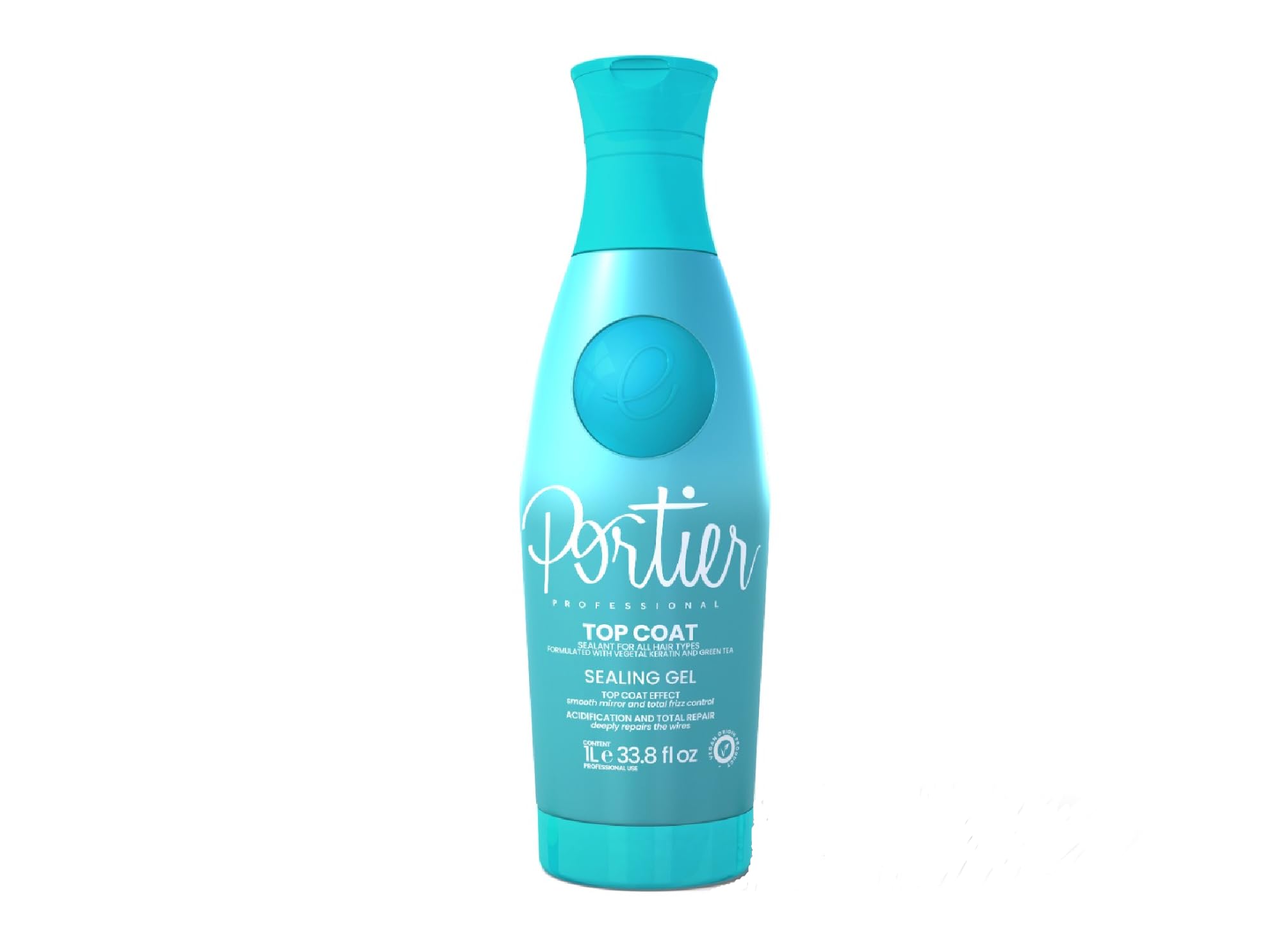 PortierTop Coat Sealing Gel - Cuticular Repair, Protection, and Shine - For All Hair Types