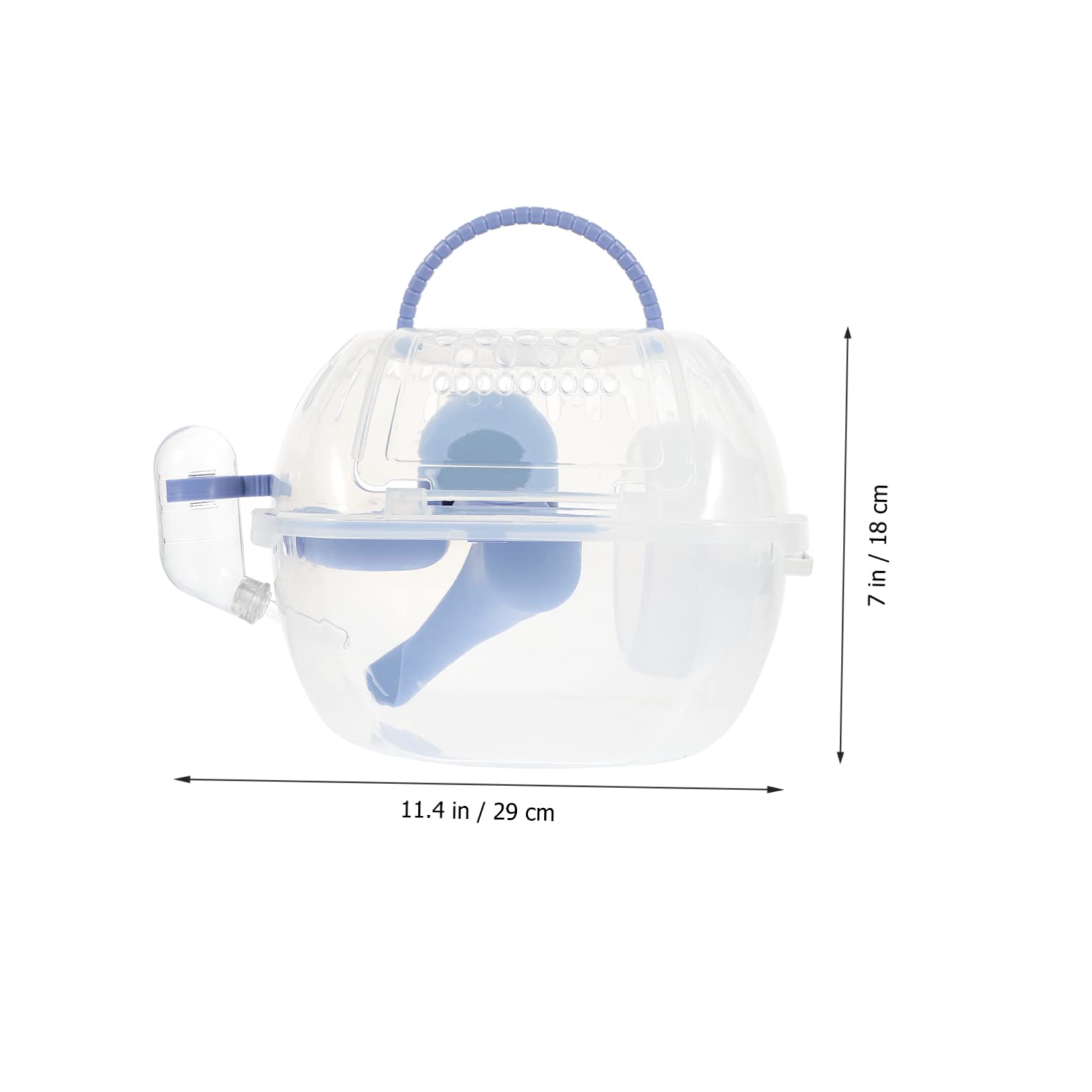 Happyyami Gabbia Portatile per Criceti e Furetti, Contenitore in Plastica Leggero e Robusto, per Viaggi e Picnic, Blu