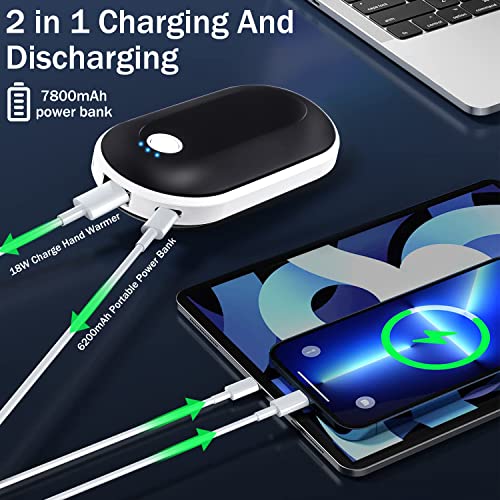 Hand-Warmers-Rechargeable-7800mAh-Electric-Hand-Warmer-Reusable-for-12-Hours-Heating-USB-Portable-Pocket-Heater-Handwarmers-for-Outdoor-Camping-Hunting-Golfing-Winter-Gifts-for-Men-and-Women