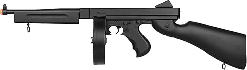 Well D98 M1A1 WW2 SMG AEG Pistola de Airsoft (TODO NEGRO)
