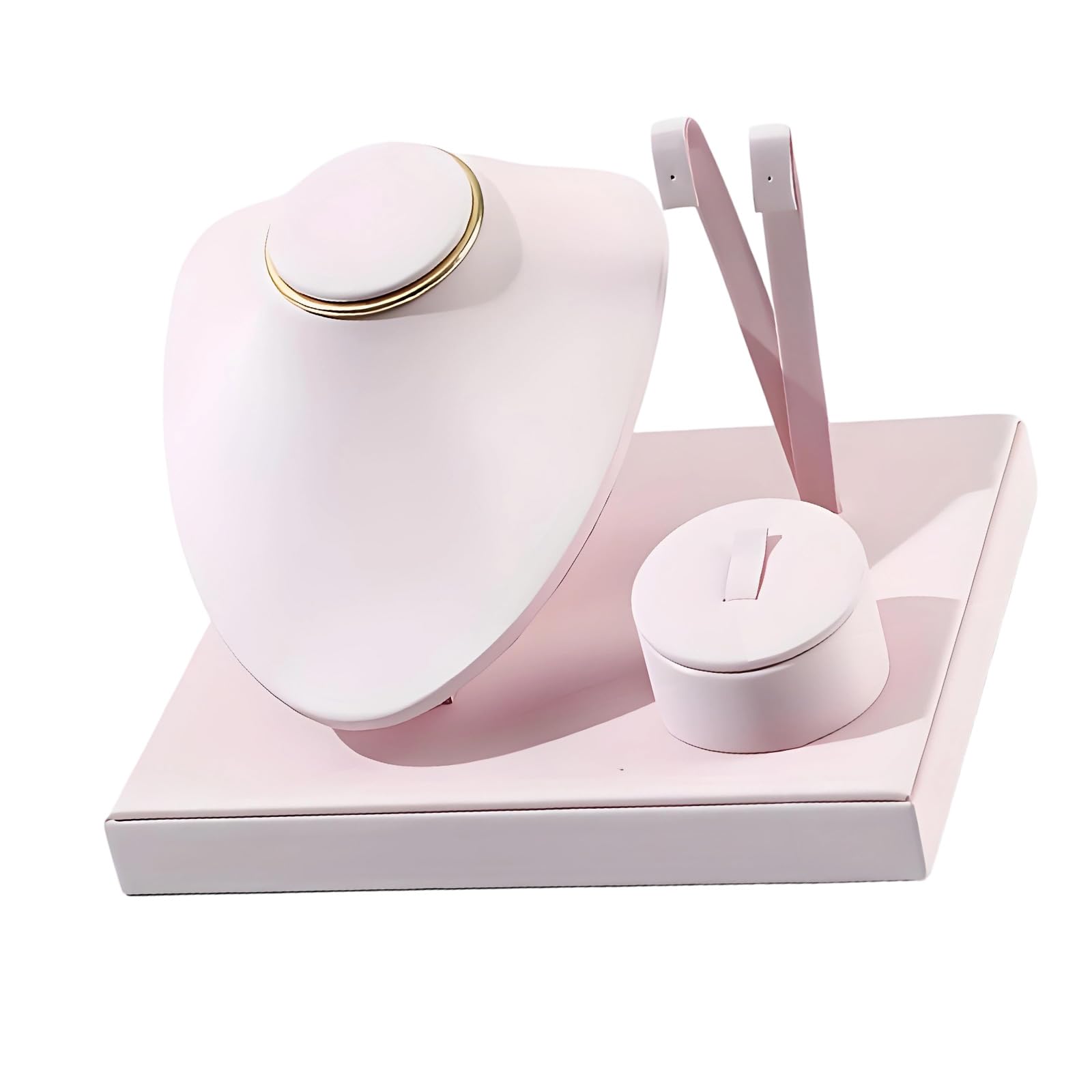 MCAOAL Sturdy PU Leather Jewelry Holder Showcases for Retail Stores Exhibitions and Personalize Collections Jewelry Boutiques Display