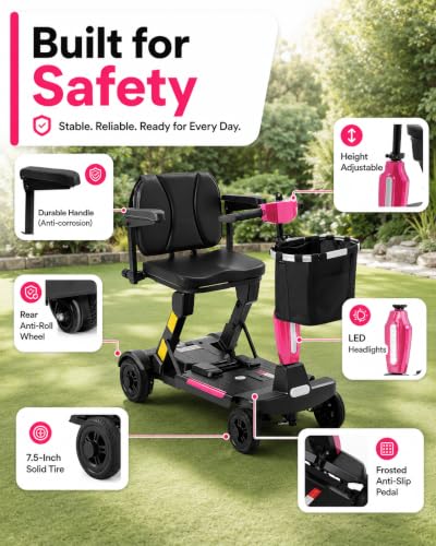 Image of Lightweight Folding Mobility Scooter for Adults & Seniors