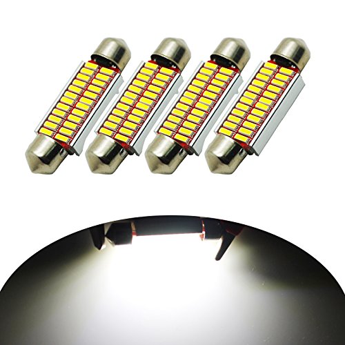 Yaagoo 41 mm festone mappa targa luci LED Blub