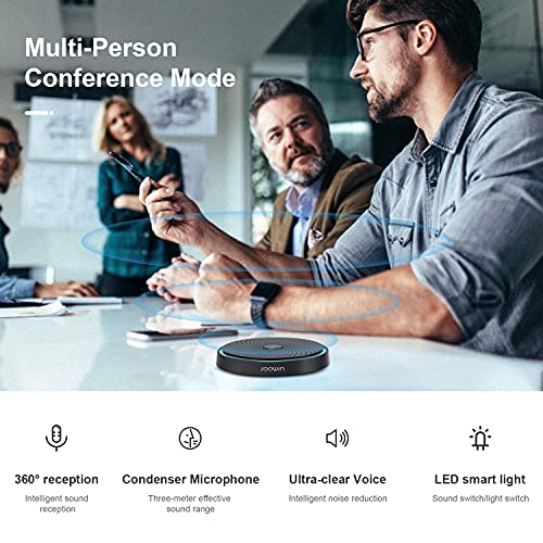 JOOWIN USB Mikrofon PC für Konferenz, 360 ° omnidirektionales PC-Computer-Kondensatormikrofon mit Stummschalttaste für… – Bild 8