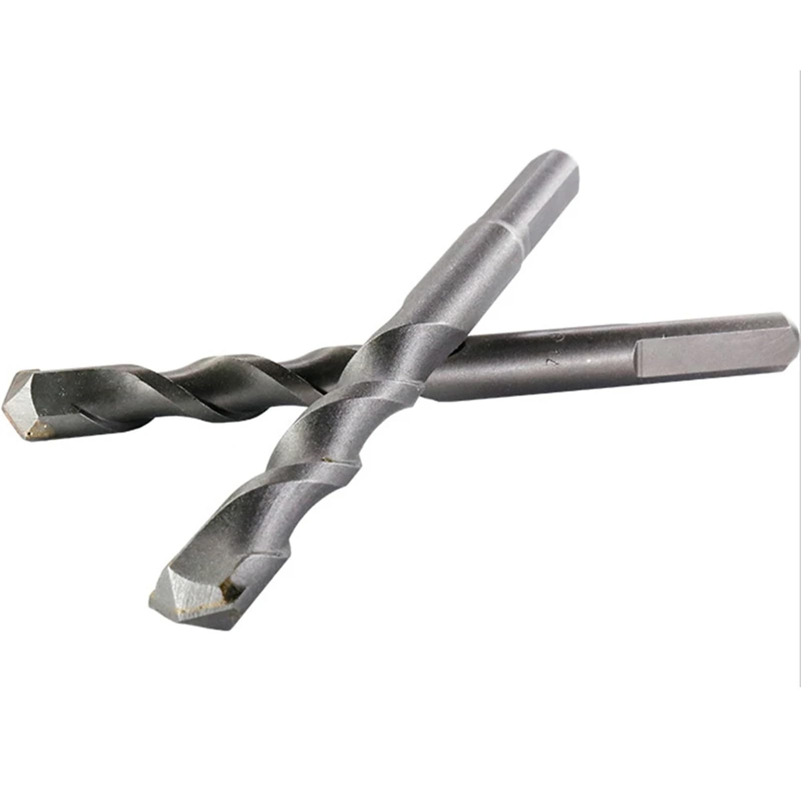 Hand Drill Bit Triangle Handle Tungsten Steel Drilling Concrete Impact Drill Bit 5Pcs(16mm)